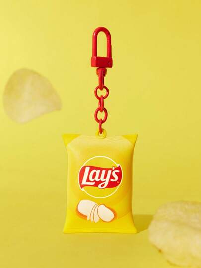Lay's X SHEIN Potato Chip-Shaped Keychain, Bag Hanger