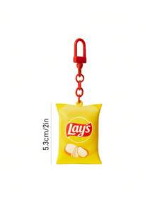 Lay's X SHEIN 薯片钥匙扣、包包挂钩 - 黃色 - 查看 3