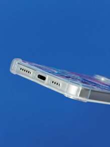 PEPSI X SHEIN Anti-Collision Figure Graphic Mobile Phone Case - Protective Cover Design, Compatible With IPhone - Clear - View 6