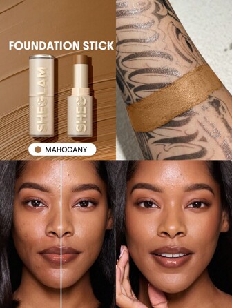 Skin Magnet Foundation Stick Mit Hoher Deckkraft, Mahagoni. Langanhaltend, Porenlos, Makellos, Einfach Anzuwenden. Foundation Stick Mit VollstäNdiger Deckkraft FüR Alle Hauttypen. Lichtecht, SchweißFest, Schwerelos, Tierversuchsfrei, Glattes, NatüRliches, HautäHnliches Finish, Atmungsaktiver Foundation Stick, Sanfte Formel, Foundation-Make-Up Marke SchöNheit Make-Up Kosmetik FüR Damen MäDchen Perfekt FüR Winter Ideal FüR Y2K Schick Elegant Mode Geeignet FüR Geburtstag Weihnachten Geschenk Party Fertig Beste Farbe