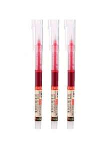 21/18/15/12/10/6/5/3件装黑色/蓝色/红色超细0.5毫米液体凝胶笔墨水补充套装，圆珠笔，办公学校考试用品，返校 - 均碼 - 查看 3