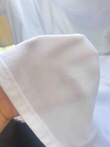 SHEIN EZwear 女士圖案印花短袖t卹 - 白色 - 查看 6