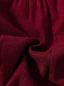 SHEIN Vintaside Kids 2pcs Baby Hooded Jumpsuit, Corduroy Embroidered 3D Floral Design Baby Girl Corduroy Overalls Baby Girl Flower Outfit Baby Girl Fall Outfit Baby Girl Winter Outfit Newborn Outfits For Girls