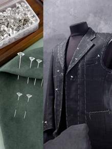 100pcs Crystal Rhinestone Head Pins With Plastic Box, Used For Wedding Sewing Diy Craft Decoration - Transparent 100pcs/box - View 4