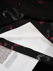 The Vampire Diaries X SHEIN Women's Casual Street Personalized & Letter Print Short Sleeve T-Shirt, Summer Horror Clothes Women Ahs Style Clothes Graphic Tees Women Oversized Halloween Sweatshirt Graphic Sweatshirts