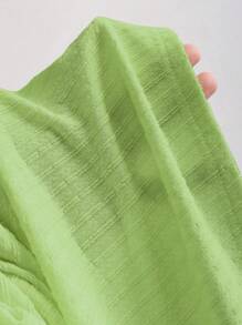 Sweetra 法国春夏新款黄色优雅高端时尚小众针织挂脖收腰性感女长裙 - 綠色 - 查看 3