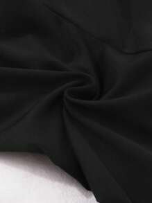 SHEIN Playful Pals 女婴心形印花松紧腰休闲裤 - 彩色 - 查看 3