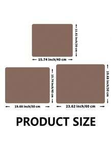SHEIN 1 tấm thảm thoát nước nhà bếp siêu thấm hút, thảm lau bát đĩa chống trượt, thảm thoát nước khô nhanh, khăn trải bàn ăn, vòi nước, đồ ăn - màu nâu - Xem 3