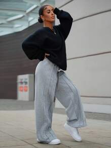 SAYEHFBABY Women's Drawstring Waist Pocket Joggers