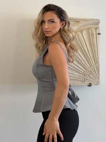 Jeta Ari Nouveau Top Court Échancré Papillon Femme Style Évasé, été