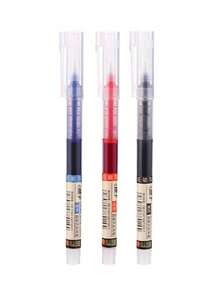 21/18/15/12/10/6/5/3件装黑色/蓝色/红色超细0.5毫米液体凝胶笔墨水补充套装，圆珠笔，办公学校考试用品，返校 - 均碼 - 查看 14