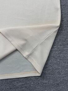 Manfinity Dauomo 休闲时尚户外百搭男士连帽背心 - 杏色 - 查看 6