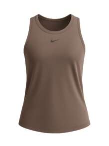Nike 1 chiếc áo thun không tay cổ điển Dri-Fit thường ngày đa năng dành cho nữ - màu nâu - Xem 1