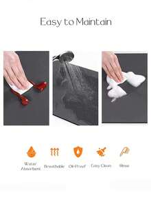 1/2 piezas Alfombrilla para café - Oculta manchas con respaldo de goma absorbente, secado rápido para encimera de cocina, barra de café, accesorios, escurridor de platos para cafetera, cafetera, cafetera express - Multicolor - Ver 7