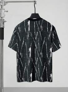 Manfinity 男士夏季全印花圆领宽松休闲T恤