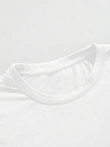 Manfinity EMRG Men's Casual Loose Fit Round Neck Short Sleeve T-Shirt With Creative Letter Graphic, 2000s Style