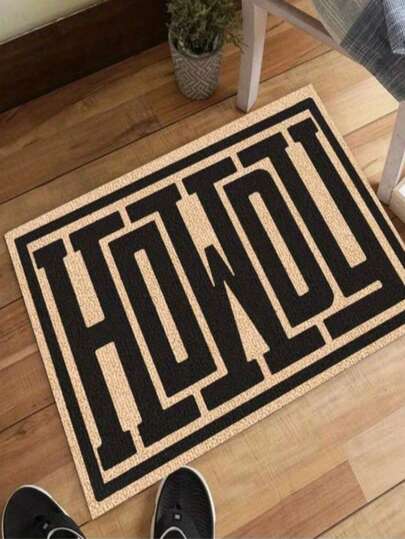 SHEIN 1pc Howdy Doormat, Western Door Mat, Housewarming Gift, Welcome Mat, Texas Doormat, Cowboy Doormat, Farmhouse Decor, Boho Decor, Front Porch Mat, Perfect Holiday Gift, Suitable For Family, Friends, Brothers,