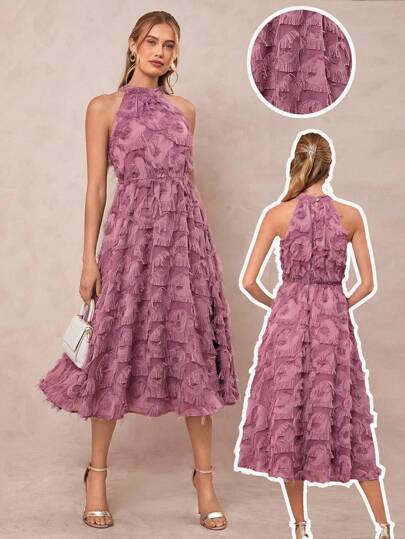 Amorya Vestido largo para mujer, vestido para invitada de boda