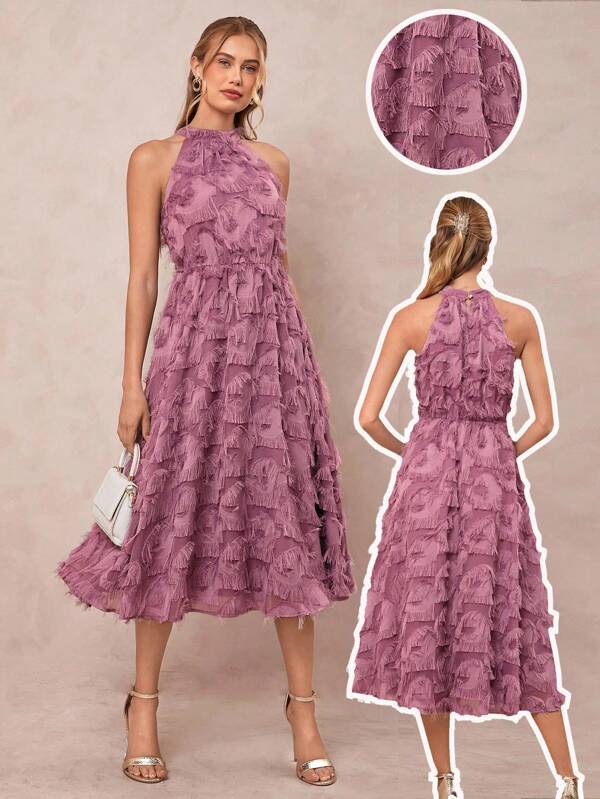 Amorya Vestido largo para mujer, vestido para invitada de boda