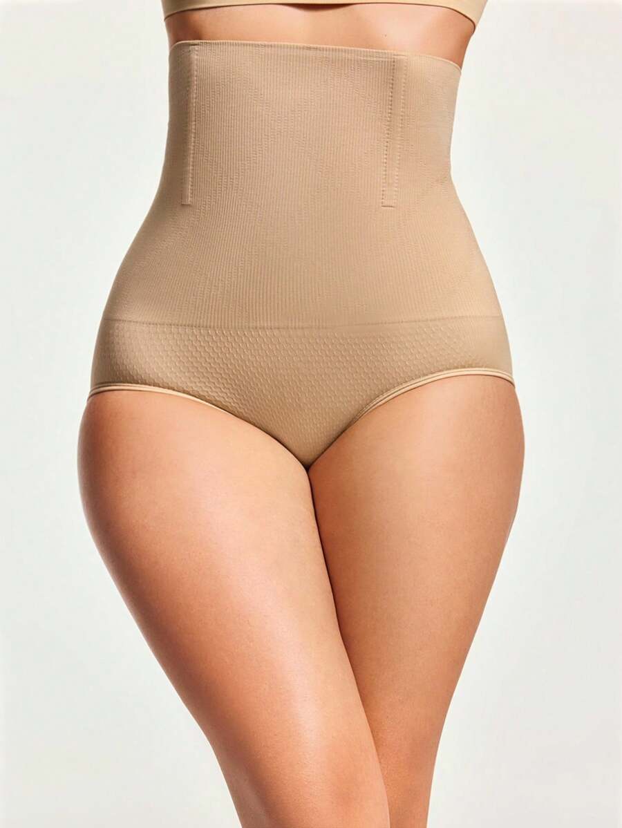 SHAPORA High Waist Shapewear Panty - Apricot - View 1