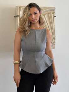 Jeta Ari Nouveau Top Court Échancré Papillon Femme Style Évasé, été