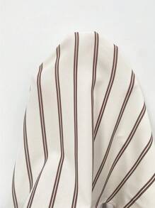 Franclia Women's Casual Vacation Striped Long-Sleeved Pocket Long Commuting A-Line Dress Fall Clothes For Women Slim Dress Autumn Women's Casual Dress - Apricot - View 4