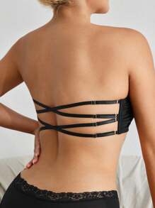 Ocili Sujetador sin aro unicolor - Negro - Ver 5