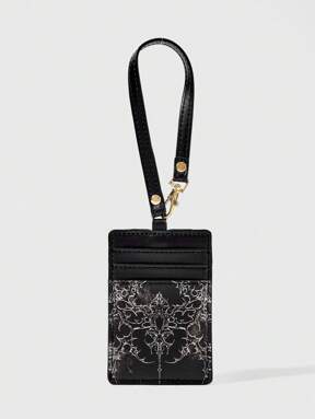 Goth Black Fashionable Portable Card Holder Wallet
