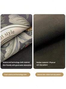 SHEIN 1pc Cloud Shape Bathroom Mat, Toilet Entrance Rug, Diatomaceous Earth Absorbent Mat, Anti-Slip Washroom Mat