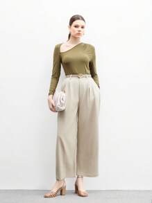 CUCCOO BIZCHIC Giày cao gót hở mũi đế dày có khóa trang trí rỗng dệt thanh lịch cho nữ, màu mơ - Màu be - Xem 9