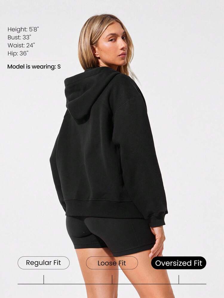 Everyday Fleece Cool Cargo Soft Lightweight Cozy Oversized Cargo Pockets Zip Hoodie Sweatshirt Daily Casual Fall Winter