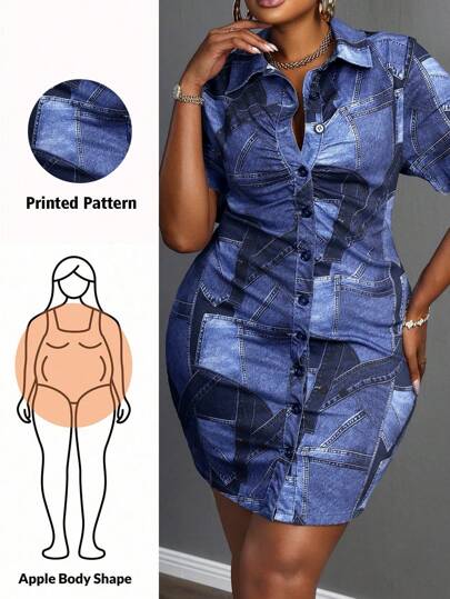 Slaydiva Plus Size Denim Dress, Versatile And Practical  Summer Dresses For Women Vacation Outfits Woman Wedding Guest Dress Women Birthday Dresses For Women Women Summer Clothes Club Outfits Women Sexy Country Concert Outfit Casual Dresses For Woman Streetwear
