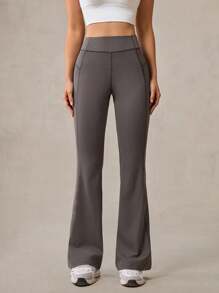 OutZeal Tummy Control Cool Touch Sunproof Flared Pants Daily Casual Yoga - Grey - View 6