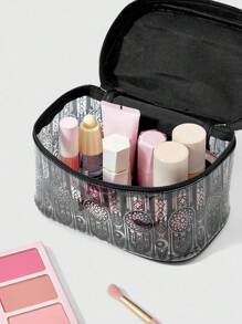 ROMWE Dark Gothic Black Gothic Graphic Print Bucket Bag, Other Storage, Halloween - Black - View 5