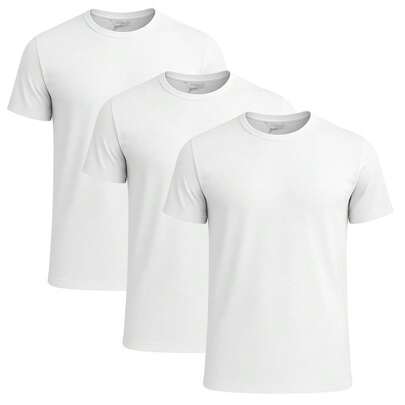 Puma Men's Blank 3-Pack T-Shirt - White