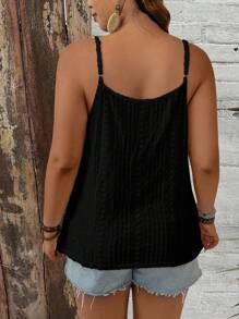 Breezaya Tirantes de talla grande de unicolor con botón delantero - Negro - Ver 2