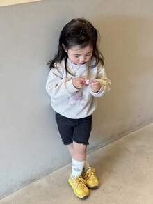 DAZY Toddler Girls' Cartoon Print Casual Long Sleeve Sweatshirt, Spring/Autumn - Grey - View 6