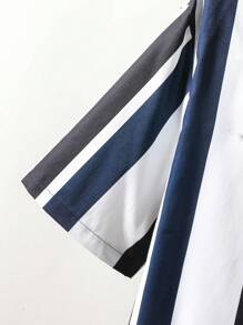 SHEIN 2 件套青少年男孩绅士装，海军蓝百搭时尚修身短袖衬衫 + 长裤，绅士西装套装，商务优雅学院个性化服装，生日派对日常休闲外套，优雅简约的返校季