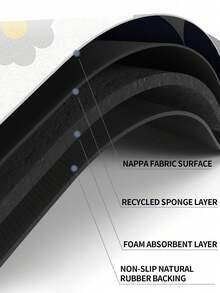 SHEIN 1 片厨房干燥垫 简约生活碎花简约风格清新吸水 5 秒速干防油防污易清洗美观适用于咖啡垫厨房干燥垫 - 彩色 - 查看 8