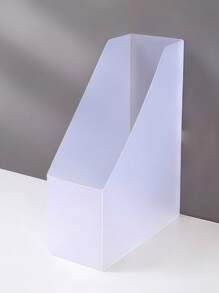 1PC Foldable Desktop File Organizer - Minimalist Document Holder For Office & Home, Space-Saving Letter Tray, Adjustable Bookend - transparent - View 6