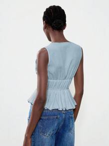 Lumivelle Women's Elegant Bow Decor Camisole, Summer Roupa Para A Universidade