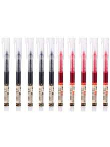 21/18/15/12/10/6/5/3件装黑色/蓝色/红色超细0.5毫米液体凝胶笔墨水补充套装，圆珠笔，办公学校考试用品，返校 - 均碼 - 查看 16