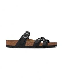 Birkenstock Giày sandal xỏ ngón thường ngày có khóa điều chỉnh cho nữ - Franca Braided LEOI màu đen - màu đen - Xem 1