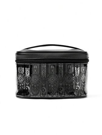 Goth Dark Gothic Black Gothic Graphic Print Bucket Bag, Other Storage