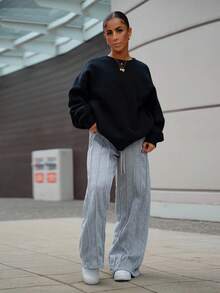 SAYEHFBABY Women's Drawstring Waist Pocket Joggers