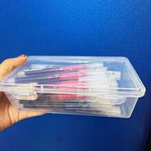 21/18/15/12/10/6/5/3件装黑色/蓝色/红色超细0.5毫米液体凝胶笔墨水补充套装，圆珠笔，办公学校考试用品，返校 - 均碼 - 查看 9