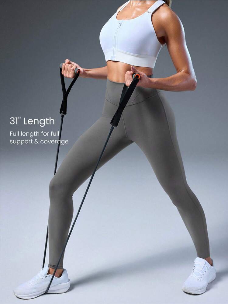 31" Leggings d'entraînement Powersculpt™-Air à séchage rapide, étirables et flatteurs avec coutures. Convient pour la course à pied à fort impact, le jogging et l'entraînement en salle