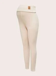 Modmama 秋冬三件套孕妇打底裤孕妇字母刺绣保暖内衬休闲百搭打底裤孕妇保暖打底裤孕妇打底裤冬季孕妇打底裤保暖内衬打底裤