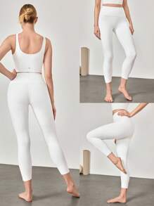 GLOWMODE 24" FeatherFit™ Renew Leggings With Built-In Underwear Low Impact Yoga Daily