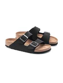 Birkenstock 1019115 Arizona Vegan BF Birkibuc Black - Black - View 3
